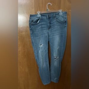 Judy Blue Distressed Skinny Jeans Size 16W